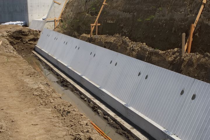 eベース 施工実績 大谷川 広域河川改修（護岸）