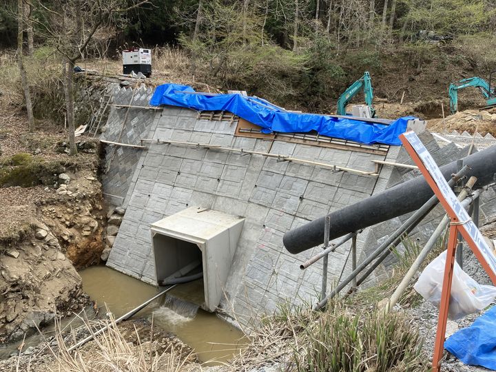 エッジガード 施工実績 市道市木線 災害復旧工事（5災国町村第520号）